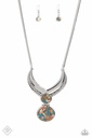 Western Jewelry Set with Multi Color Stone and Silver Frame - Fashion Fix - Clan