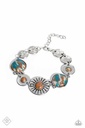 Western Jewelry Set with Multi Color Stone and Silver Frame - Fashion Fix - Clan