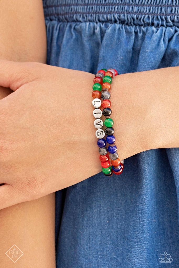 Dragonfly Earthy Stone Jewelry Set in Silver with Multi Color Beads - Fashion Fix - Need for Beads